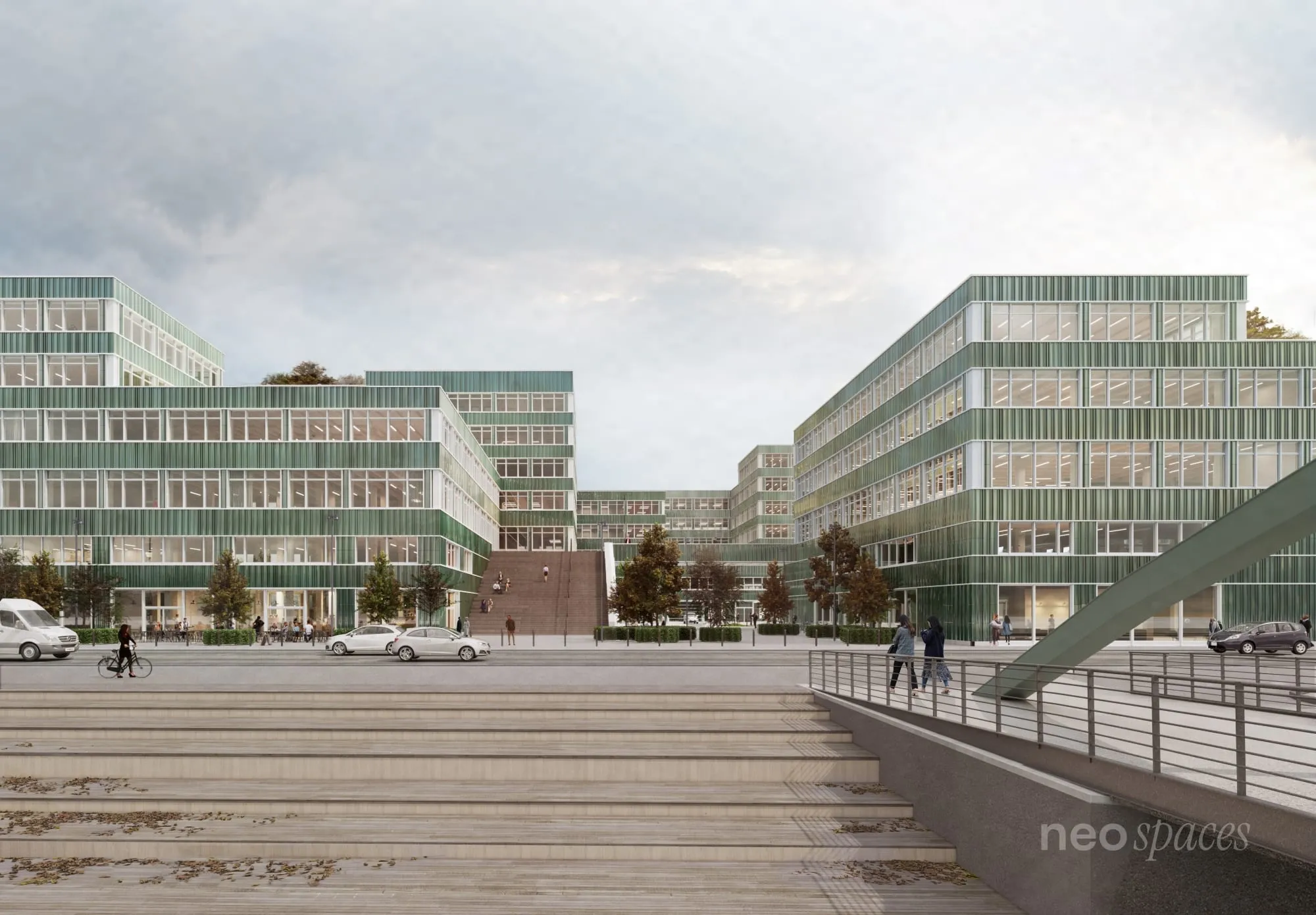 Penthouse-Bürofläche mit 360°-Blick über Berlin – ca. 555 m² im Neubau