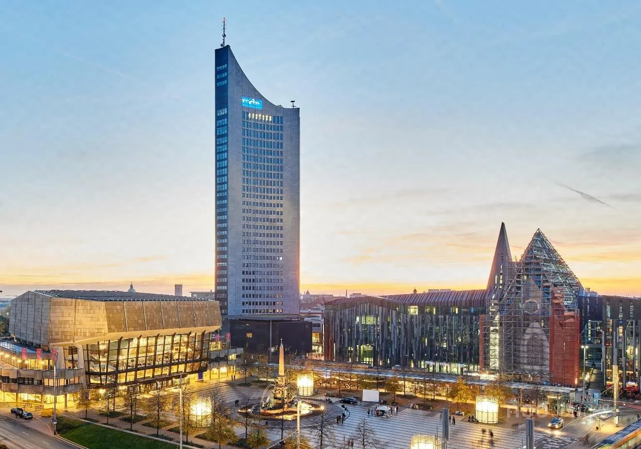 Bürofläche 850 m² im 20. OG – City Tower Leipzig, Leipzig-Zentrum